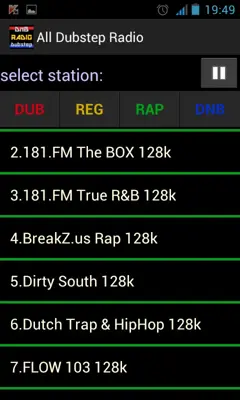 Rap radio Hip Hop radio android App screenshot 1